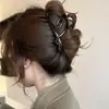 Lindo y elegante pinza de tiburón con forma de lazo, pinza para el pelo de moda con diseño floral, accesorio simple para peinados recogidos a medias