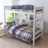 Novo Modelo 2025 Conjunto de Três Peças 100% Algodão para Estudantes Conjunto de Roupa de Cama Puro Algodão para Dormitório Estudantil