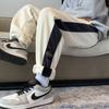 Calça Casual de Veludo Cotelê Outono e Inverno Masculina Calça Esportiva Grossa Calça Legging Listrada Solta Respirável com Forro de Lã Calça de Moletom para Homem