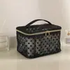 Nueva bolsa de maquillaje de malla de gran capacidad para viajes, sencilla y portátil, bolsa de aseo personal de doble capa, bolsa de almacenamiento de cosméticos portátil