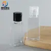 Frasco de Gel Sem Lavagem 30ml Desinfetante para Mãos Embalagem de Frasco Amostra em Forma de Escada Fabricante Frasco Quadrado Pequeno de Plástico com Tampa Flip-Top Triângulo Invertido