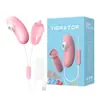 Laile Huevo de Frijol Divertido de Doble Cabeza Vibrador Enchufable Recargable Dispositivo de Succión para Masturbación Femenina Productos para Adultos Venta al por Mayor