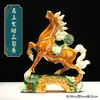 Caballo de Cerámica Tang Sancai, Adorno Artesanal del Año del Caballo, Caballo de Cerámica para Sala de Estar y Oficina, Éxito en Todo, Regalo de Decoración para Escritorio