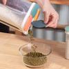Tapa de fragmento tanque de cereales gruesos 1.5L grano caja de almacenamiento de cocina 2.3L tanque de almacenamiento sellado de plástico transparente