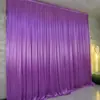 Tecido para Fundo de Casamento, Cortina de Seda Gelada, Cortinado para Apresentação de Jardim de Infância, Tecido para Fundo de Aniversário, Véu de Noiva, Cortina Reta