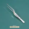 Pinzas de Acero Inoxidable 304 Anti-Yodóforo Pinzas Médicas en Forma de Pistola para Vendajes Arte del Té Herramientas para Jardinería Acuática Pinzas Espesadas 403