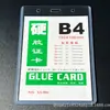 Portatarjetas de PVC Personalizado Transparente Permiso de Trabajo Tarjeta de Identificación de Estudiante Tarjeta de Exposición Fabricante Personalizado Funda Transparente de Plástico Duro Al por Mayor