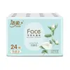 Pañuelo de papel floral blanco limpio, bolsa pequeña, de mano, portátil, servilleta, cantidad de fábrica, lote de pañuelos faciales, caja completa, cabello