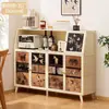 Armário Buffet para Uso Doméstico, Armário de Armazenamento Integrado de Parede para Sala de Estar, Armário de Café Estilo Vintage, Armário de Chá Multifuncional para Cozinha