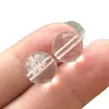 Cuentas de vidrio transparentes blancas grabadas con patrones de Tai Chi y Bagua, cuentas de vidrio redondas para accesorios de pulseras DIY, venta al por mayor de cristal de Donghai
