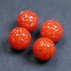 12 14 16 mm patek rojo cuentas de loto con agujero pasante cuentas sueltas pulsera DIY accesorios para collar