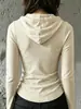 2026 Nueva Sudadera con Capucha y Escote en V de Manga Larga, Otoño Plisada Ajustada Corta Retro Americana Top de Chica Popular Ropa para Mujer