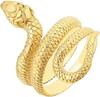 Joyería transfronteriza Anillo de serpiente retro europeo y americano enrollado Gafas Anillo de serpiente rey Accesorios de moda para hombres y mujeres