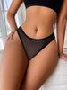 Comercio Exterior Se Especializa en Ropa Interior Sexy para Mujer Algodón Puro Entrepierna Encaje Fino Sin Costuras Tiras Cruzadas Lazo Bragas en Stock