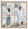 Mono de Peluche Gris Pingüino Dibujos Animados para Otoño e Invierno Sonic Dragón Negro Unisex Ropa de Casa para Pareja Franela