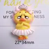 Cartão médio mirtilo patinho amarelo pequeno acessórios de resina diy cola de creme capa de celular corda de grampo flor de sapato material para adesivo de geladeira