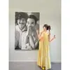 Vestido de Suspensório Estilo Francês Estilo Resort à Beira-Mar Manchas Verão Novo Estilo Estilo Preguiçoso Saia Longa Solta para Mulheres