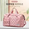Bolsa deportiva para mujer, bolsa de natación separada para artículos secos y húmedos, bolsa de viaje portátil de gran capacidad para distancias cortas, bolsa de almacenamiento de equipaje de viaje