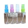 Atacado 30ml50ml80ml frasco spray ml álcool transparente regador frasco de viagem para dividir frasco spray plástico pet