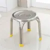 Cadeira de Aço Inoxidável Altura Cadeira de Jantar Metal Reforçado Banco Redondo Cadeira de Escritório Casa Cozinha Mesa e Cadeiras de Jantar Banco Externo