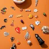 Comércio Exterior Mais Vendido Halloween Artesanal DIY Pingente de Liga com Gotejamento de Óleo Conjunto de Pingentes Caixa Colar Chaveiro Acessórios de Joias