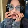 Gafas de sol estilo transfronterizo, sensación de alta gama, gafas de sol estilo chica hot Y2K para mujer, gafas de sol retro americanas de ojo de gato a la moda, modernas