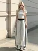 Amazon Europa Transfronteiriço Outono 2026 Calças de Cintura Alta Largas Color Block Wide Leg Estilo Casual Spicy Girl Calças Banana Femininas