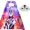 Capa de Superhéroe para Niños de Halloween Capa Estampada Anime Spider Ultraman Capitán América Disfraz Cosplay