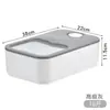 Contenedor de Arroz Grande para el Hogar con Tapa Deslizante, Cubo Sellado a Prueba de Humedad y Polvo para Almacenamiento de Granos en la Cocina con Tapa