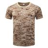 Cross-border Factory Atacado Masculino 3D Print Manga Curta T-Shirt Top Tamanho Grande Masculino Crewneck Camuflagem T-Shirt