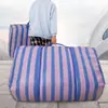 Bolsas de embalaje para mudanza, bolsas tejidas, sacos de piel de serpiente extragrandes y engrosados, organizadores de equipaje, perfectos para guardar y organizar ropa
