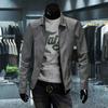 Ropa de cuero para hombre, nueva ropa de cuero de otoño, chaqueta de cuero de PU coreana con cuello alto para hombre, abrigo para hombre transfronterizo de una generación de cabello
