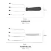 Tenedor de barbacoa de acero inoxidable, herramienta para asar, tenedor de barbacoa, tenedor para pollo, bistec, pavo, tenedor de alambre, grado alimenticio uso en exteriores