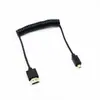 Cable HDMI de resorte a microHDMI miniHDMI cable de video para computadora HD grabadora de conducción 4K60HZ