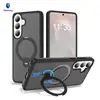Funda magnética esmerilada para Samsung S26 Plus, S25 Ultra con soporte giratorio, S24 Cubierta protectora antideslizante