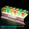 Porta-copos de bar, suporte criativo para coquetéis em formato de coração, suporte para bebidas alcoólicas e champanhe para KTV, porta-copos iluminado por LED, sem recursos adicionais