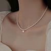 Collar de Perlas de Azúcar Incrustado de Diamantes de Yang Zi Simple Lujo Ligero Nicho de Gama Alta Elegante Elegante Moderno Pendientes