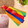 Flor de Muñeca Arcoíris para Actuación Infantil Flor de Muñeca para Escenario Cinta de Muñeca Colorida Pulsera Cinta para Juegos Estudiantiles