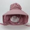 Protección Laboral sombrero de verano para mujer con ala ancha, a prueba de sol, a prueba de sol, para recoger té, exterior, protección UV, sombrero con máscara para trabajo de campo seco