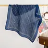 Lenço de Seda Corrente Estilo Coreano para Primavera e Outono para Mulheres, Acessórios de Bolsa Modernos e de Alta Qualidade, Lenço Quadrado de Seda e Algodão, Faixa de Cabelo, Xale Versátil