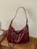 Bolso tote retro de gran capacidad, nuevo diseño minimalista 2026, bolso de hombro de estilo relajado, mochila casual de moda y con textura