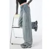 Jeans de Mujer Estilo High Street Americano Invierno 2025 Tendencia Versátil Nuevos Holgados Pierna Ancha Pantalones Banana Pantalones Guadaña