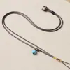 Cordón de collar marrón cordón de cuero encerado hecho a mano cordón para colgante de jade colgante de jade hebilla de seguridad cordón para colgar colgante para colgar en el cuello hombres y mujeres