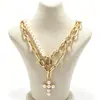 Cadena de Perlas Oceánicas de Venta Caliente Transfronteriza Europea y Americana Cadena para Clavícula de Mujer Colgante de Estrella de Mar y Concha Collar Multicapa Apilable Venta al por Mayor