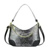 Popular bolso nuevo para mujer con estampado de serpiente, moderno, versátil, casual, a la moda, elegante, de alta gama, de gran capacidad, bolso simple para mujer