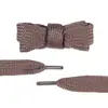 Cordones Planos Anchos de Moda Kurojin de Poliéster de Doble Capa de Color Sólido de 2 cm Adecuados para Zapatos Casuales y Tenis