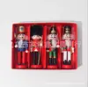 En Stock Madera 13cm Cascanueces Adorno Regalo de Navidad, Marioneta Soldado Cascanueces Pintado, Venta Caliente Transfronteriza
