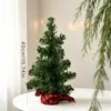 Vários Tipos de Árvores de Natal de Mesa, Árvores de Natal Nevadas com Flocos no Estilo Ins Nórdico, Árvores de Natal Artificiais Xadrez no Estilo Country Americano
