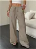 En Stock Transfronterizo Europeo y Americano Amazon Aliexpress Tk Nueva Moda Pantalones Casuales Elásticos Versátiles Elegantes para Mujer
