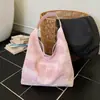 Bolsa de Ombro Grande Capacidade Estilo Relaxado Transfronteiriço para Comutação e Aula para Mulheres, Bolsa de Mão Fresca Artística, Bolsa Tote Casual da Moda